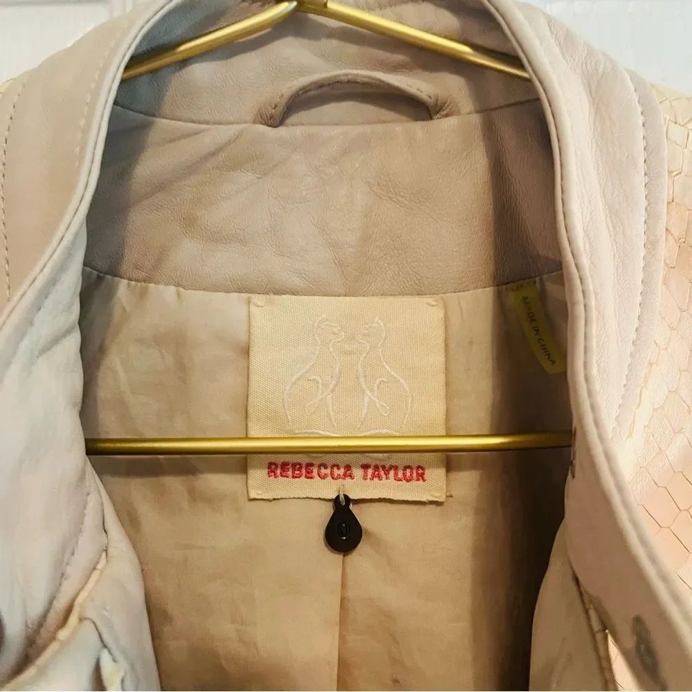 Rebecca Taylor Lamb Leather Jacket - Picture 4 of 10